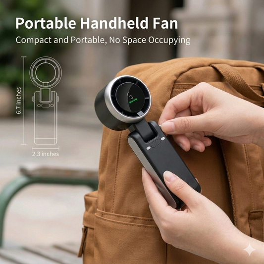 15-HOURS Runtime‼️. PMIAU Portable Mini Fan 5000mAh  Rechargeable USB Desk Fan, 5 Speeds